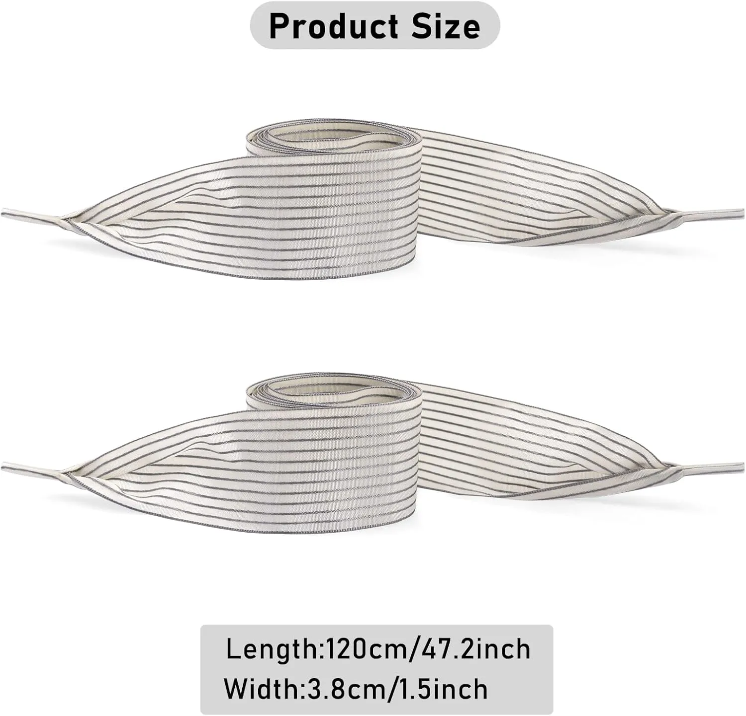 1.57 Inch Wide Ribbon Shoelaces Nylon Striped Flat Shoe Laces Fashion Satin Laces for Sneakers Boots