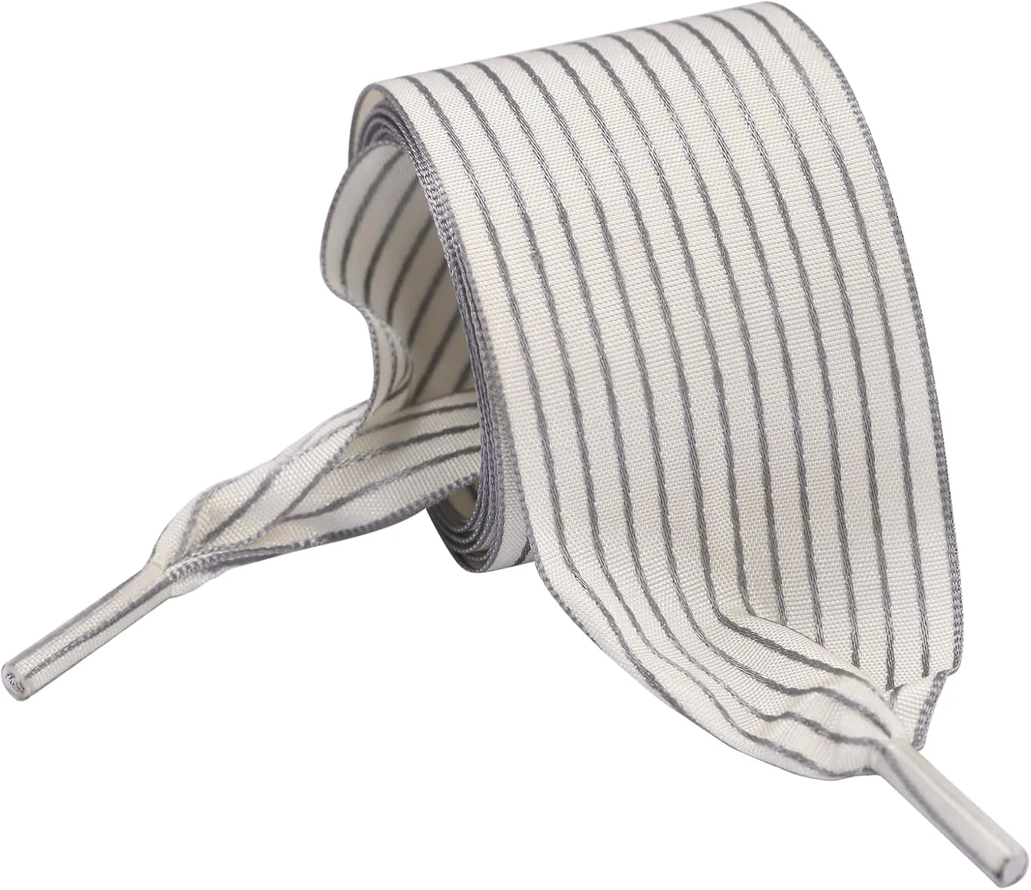 1.57 Inch Wide Ribbon Shoelaces Nylon Striped Flat Shoe Laces Fashion Satin Laces for Sneakers Boots
