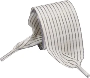1.57 Inch Wide Ribbon Shoelaces Nylon Striped Flat Shoe Laces Fashion Satin Laces for Sneakers Boots