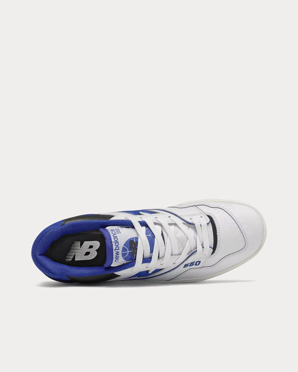 550 White with Team Royal Low Top Sneakers
