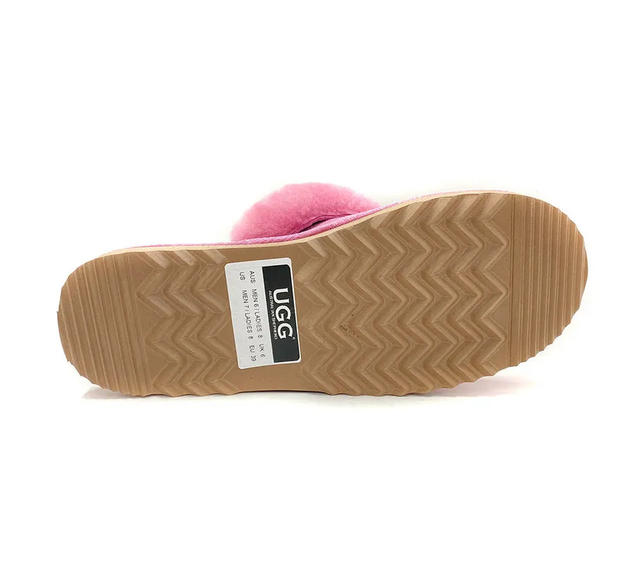 Australian Shepherd Ladies Scuff Australian Made UGG Slippers - AS2026AU