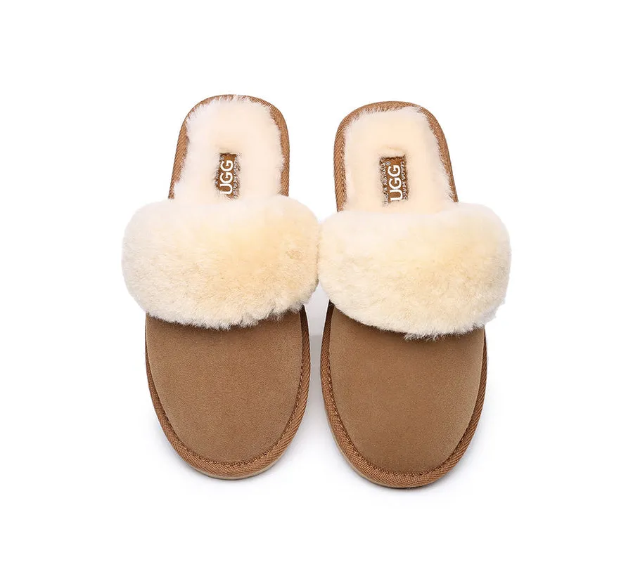 Australian Shepherd Ladies Scuff Australian Made UGG Slippers - AS2026AU