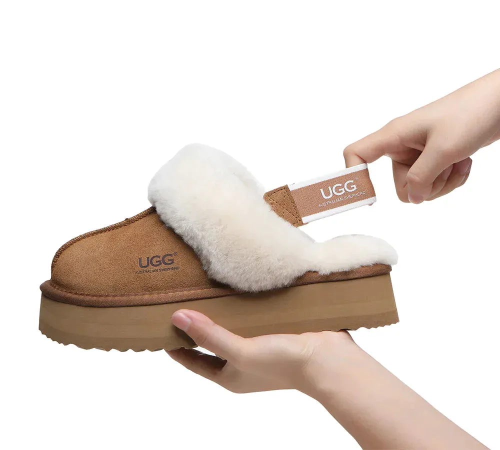 Australian Shepherd UGG Muffin Platform Slipper