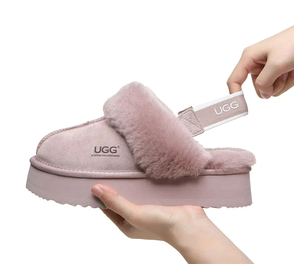Australian Shepherd UGG Muffin Platform Slipper