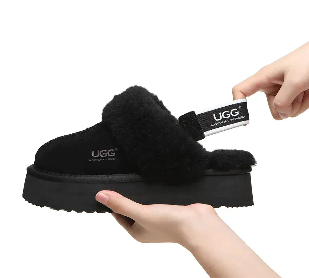 Australian Shepherd UGG Muffin Platform Slipper