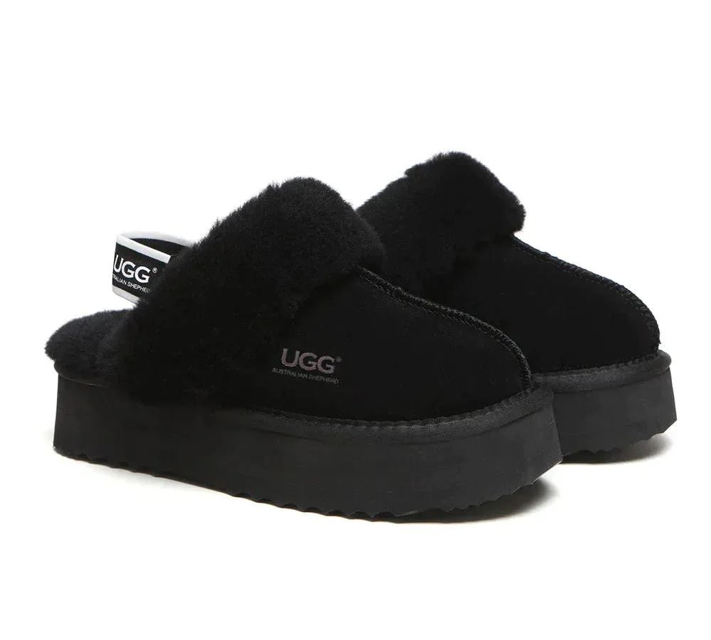 Australian Shepherd UGG Muffin Platform Slipper