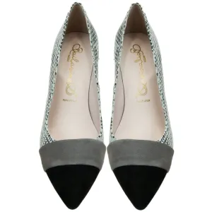 Bailarinas SUSI GG Beige/Black Snake Embossed Classic Pump