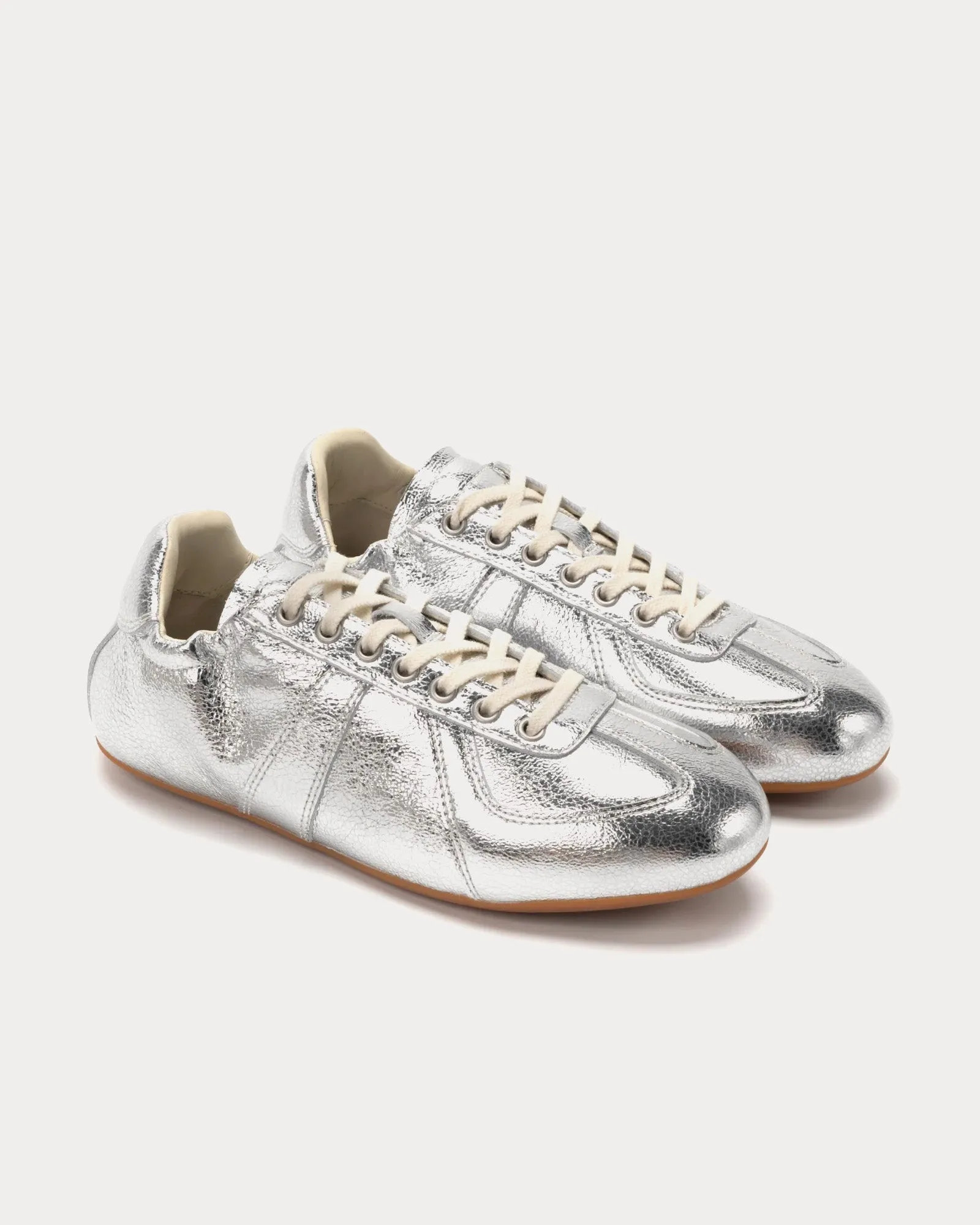 Ballet German Silver Low Top Sneakers