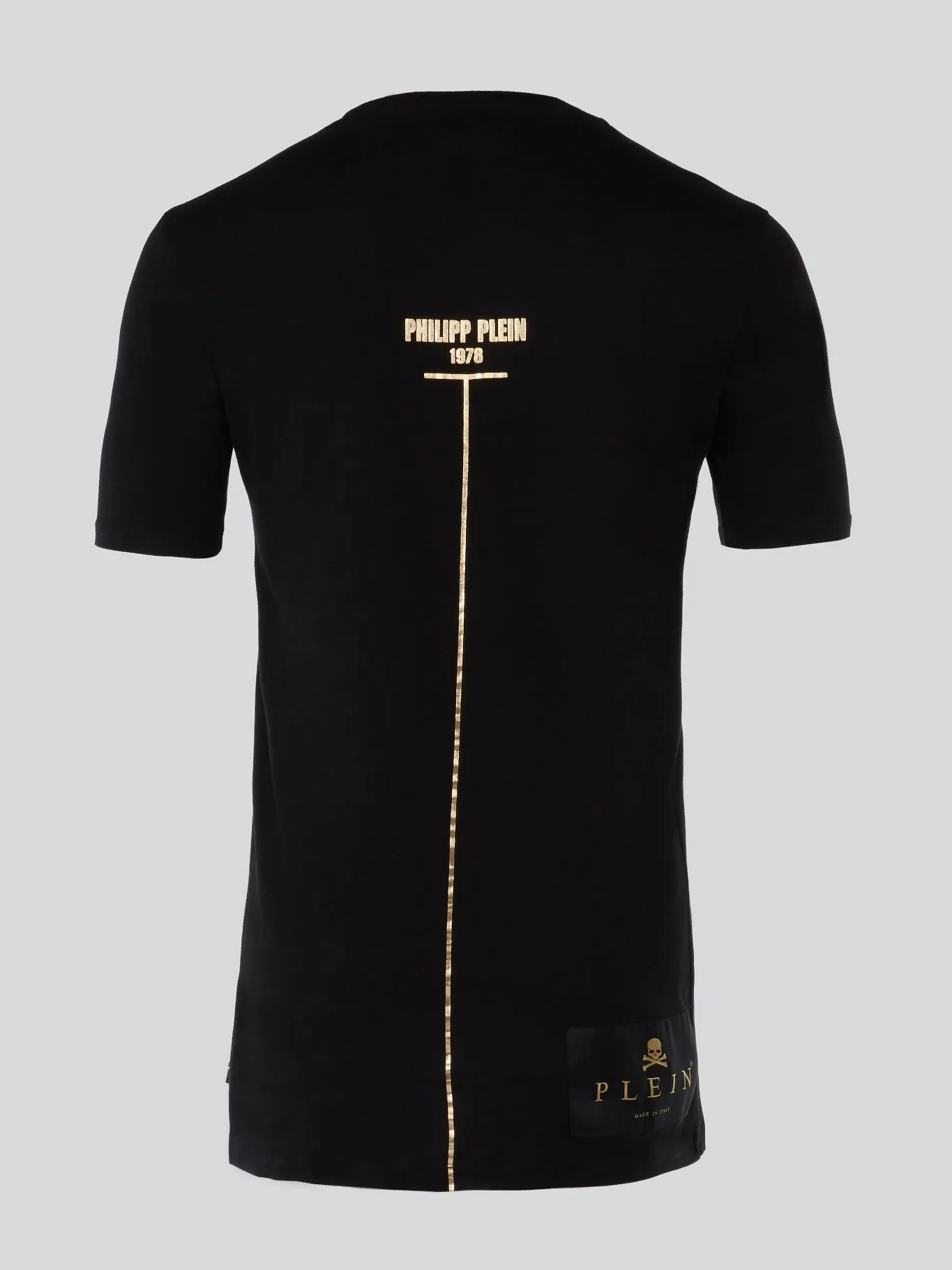 Black Geometrical Skull Print T-Shirt