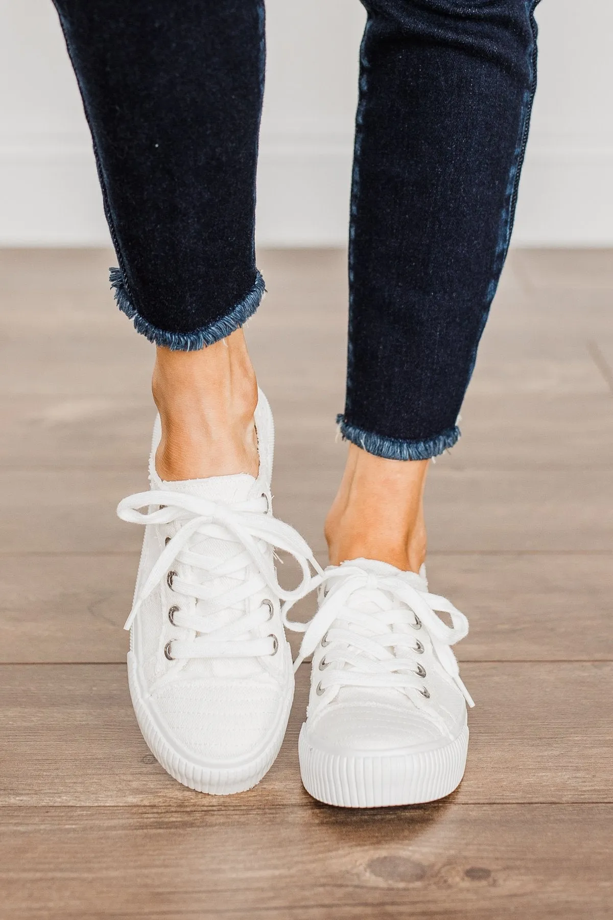 Blowfish Clay Sneakers- White Smoked Canvas