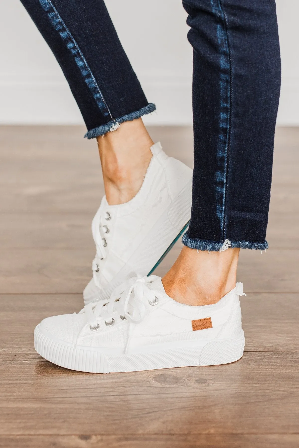 Blowfish Clay Sneakers- White Smoked Canvas
