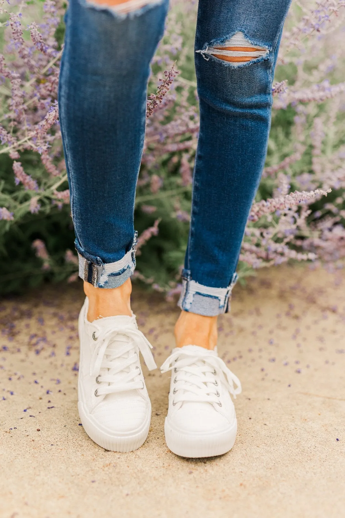 Blowfish Clay Sneakers- White Smoked Canvas