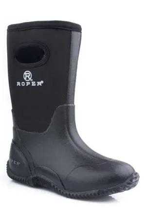 Boys Barn Boot With Pull Holes