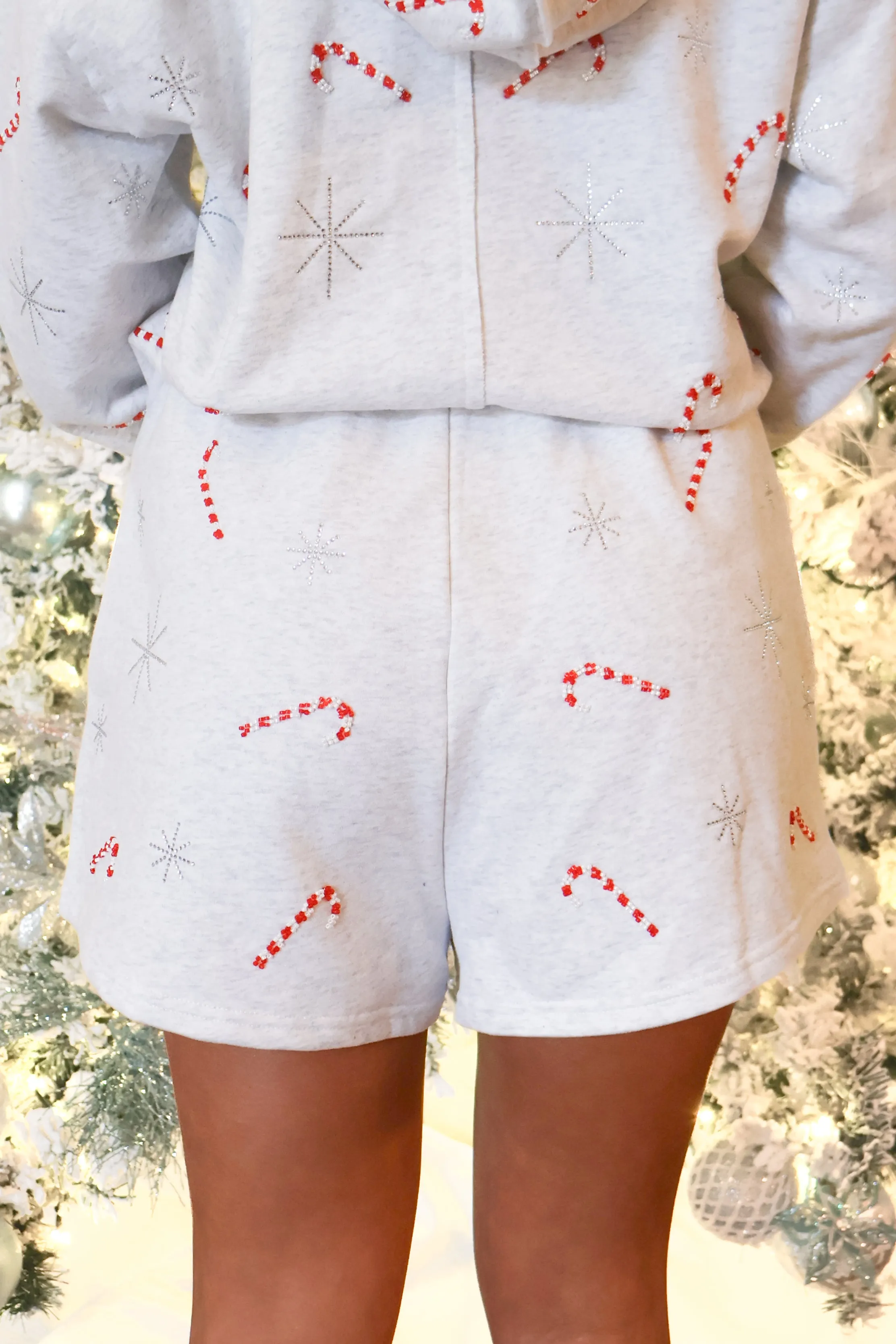 Candy Canes & Snowflakes Shorts by Queen Of Sparkles