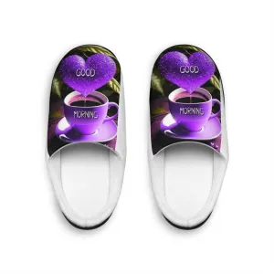 Cozy Women's Indoor Slippers with Floral Print – Perfect for Relaxation and Gifts