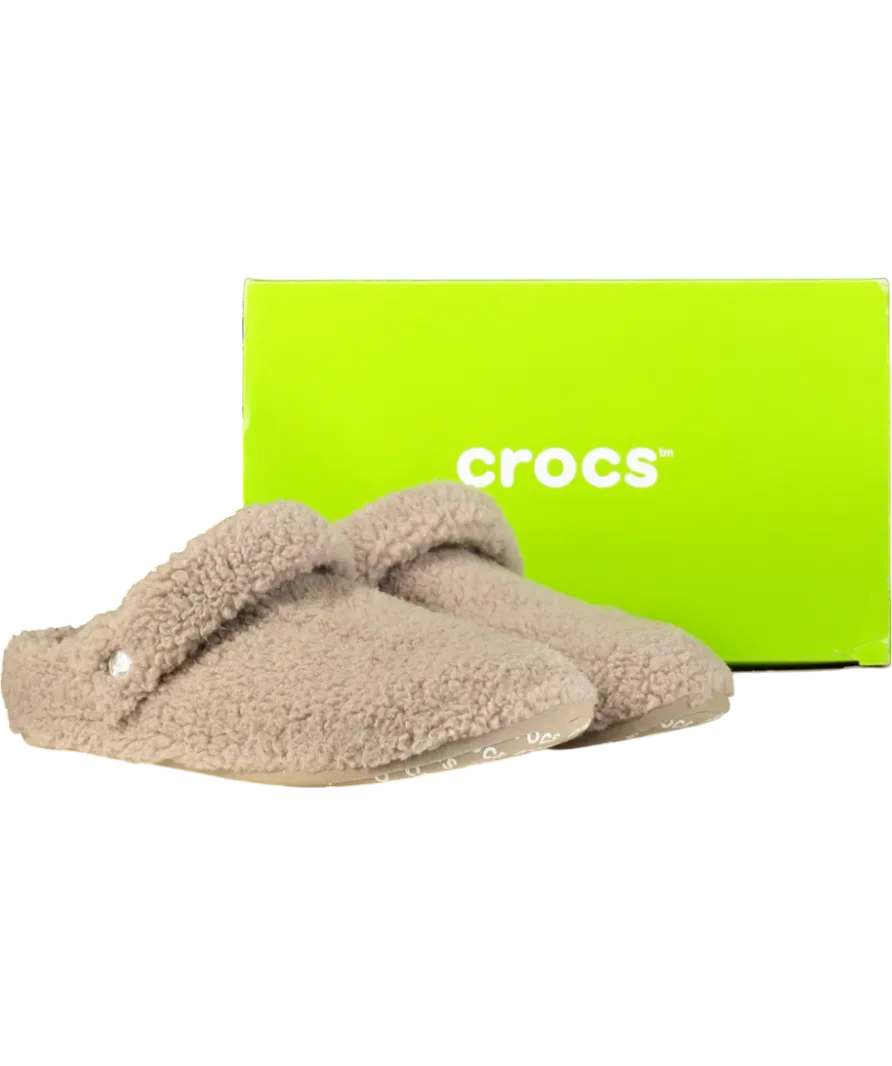 Crocs Beige Classic Cozzzy Slipper UK 10 EU 44 👞