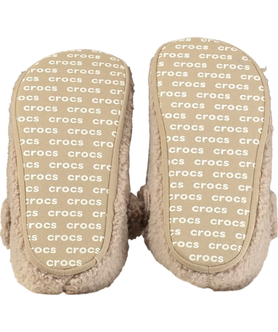 Crocs Beige Classic Cozzzy Slipper UK 10 EU 44 👞