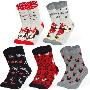 Disney Stitch Womens Calf Length Socks for Women Teenagers Soft Stretchy Socks Pack of 5 - Gifts for Women