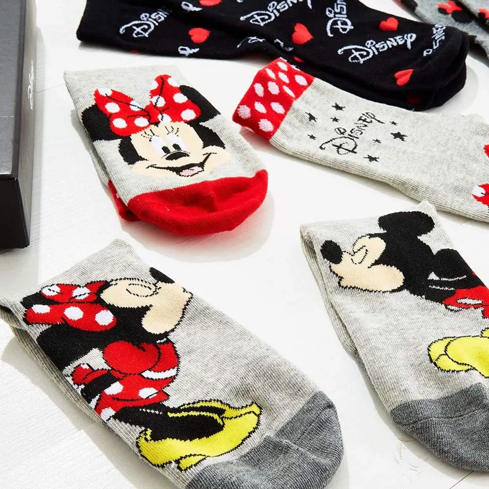 Disney Stitch Womens Calf Length Socks for Women Teenagers Soft Stretchy Socks Pack of 5 - Gifts for Women