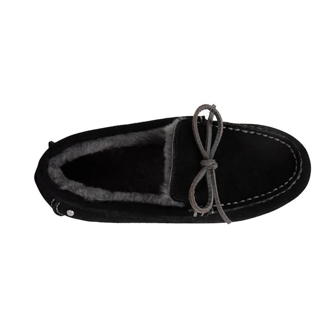 Emu - Sandrine Moccasin Style Sheepskin Slipper - Black