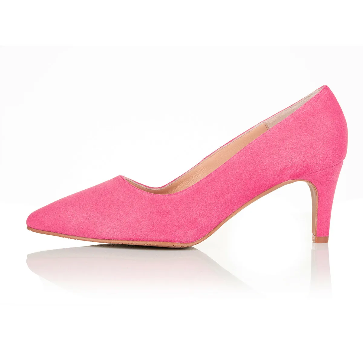 Eve Wide Width Pumps – Pink Suede