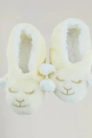 Faceplant Footsies Sweet Dreams Ivory Lamb