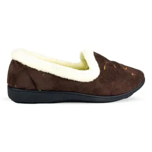 Fern  Slippers Dark Brown