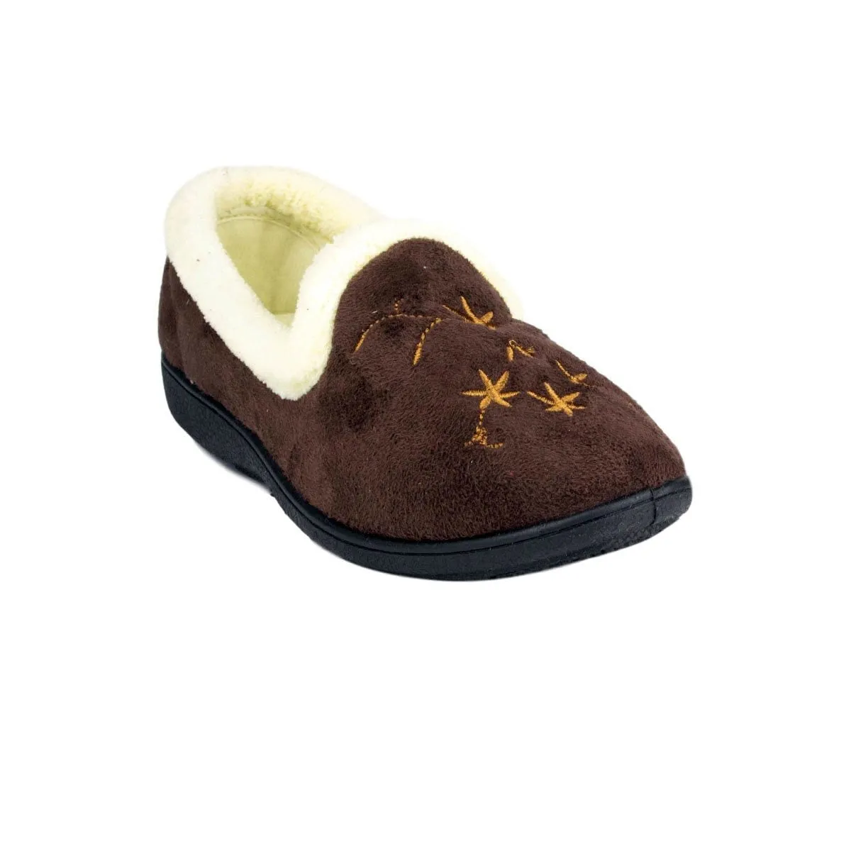 Fern  Slippers Dark Brown