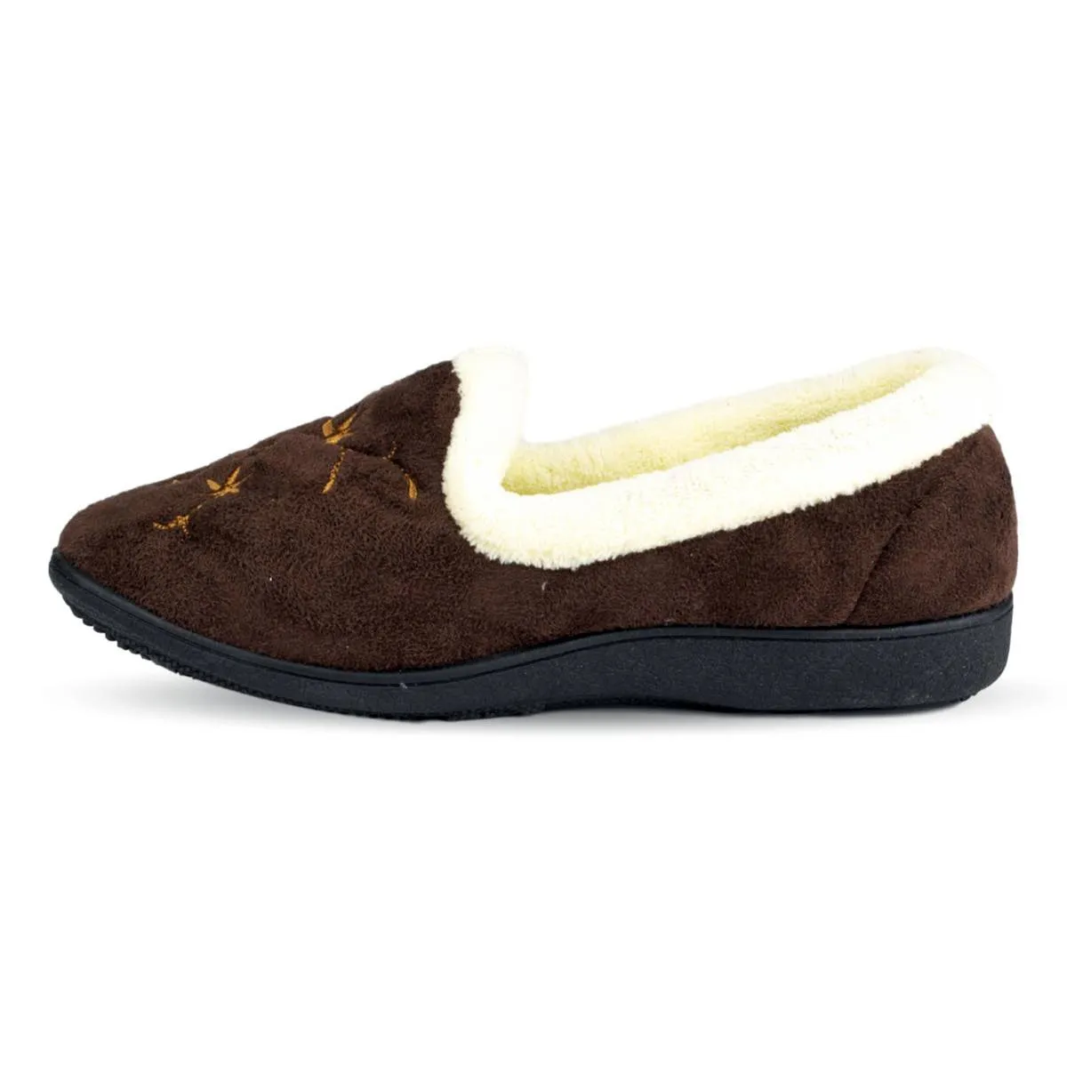 Fern  Slippers Dark Brown
