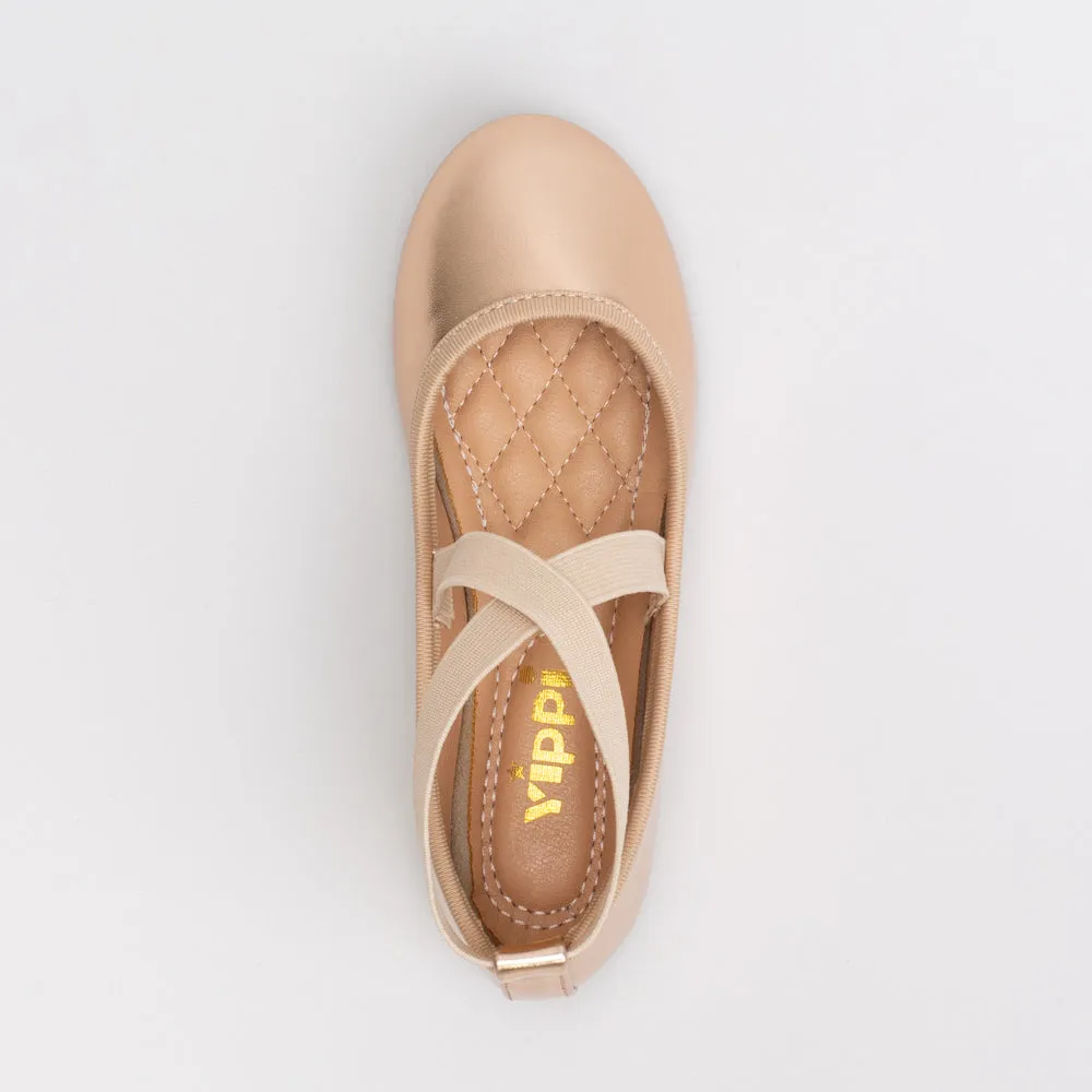 Girls Elasticated Ballerina Pump _ 154957