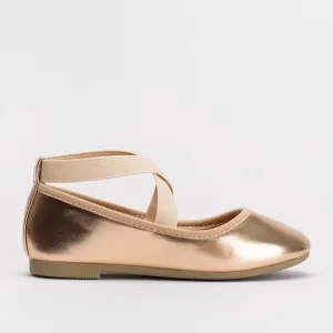 Girls Elasticated Ballerina Pump _ 154957