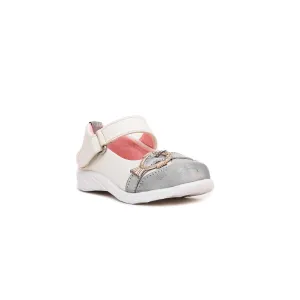 Girls White Casual Pumps KD0579