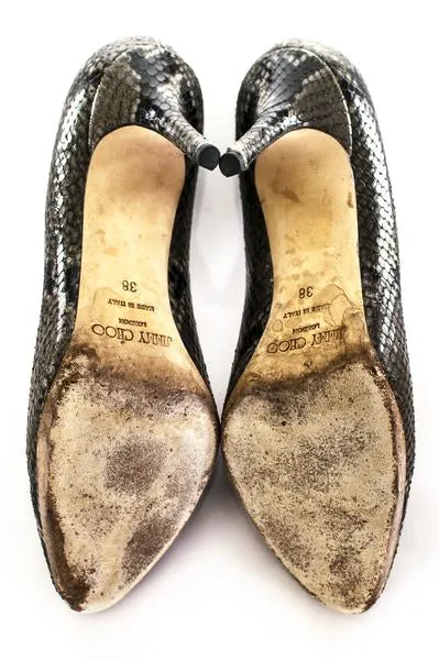 Jimmy Choo Snakeskin Pumps Size US 8 | EU 38