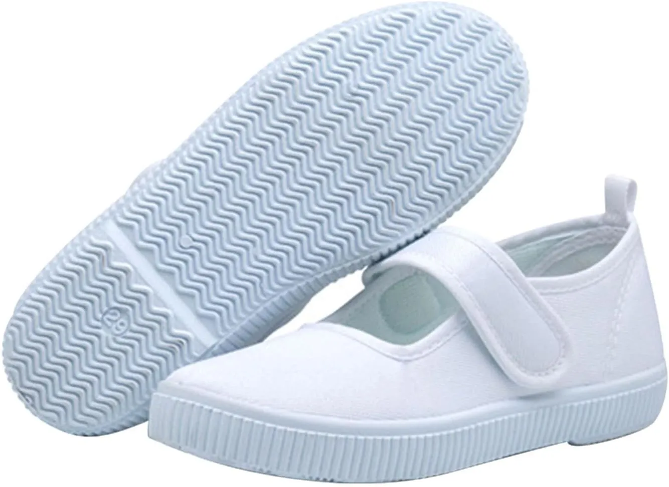 Kid's Classic Slip On Canvas Shoes Girls Boys White Sneaker Tennis Shoes Light Weight Comfortable Causal Shoes