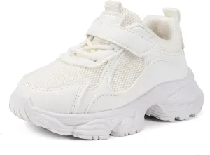 Kids' Slip-On Knit Sneakers  Lightweight Breathable Running Shoes with Thick Sole and Anti-Slip Grip for Boys and Girls
