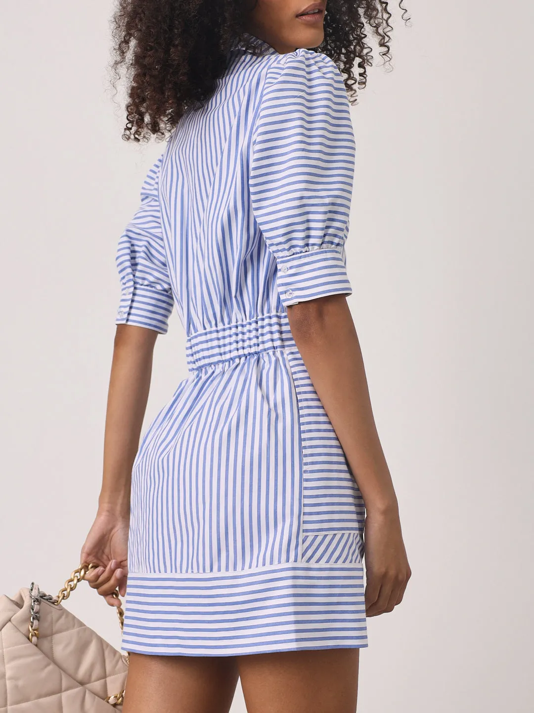 Levante Stripe Dress | Blue & White