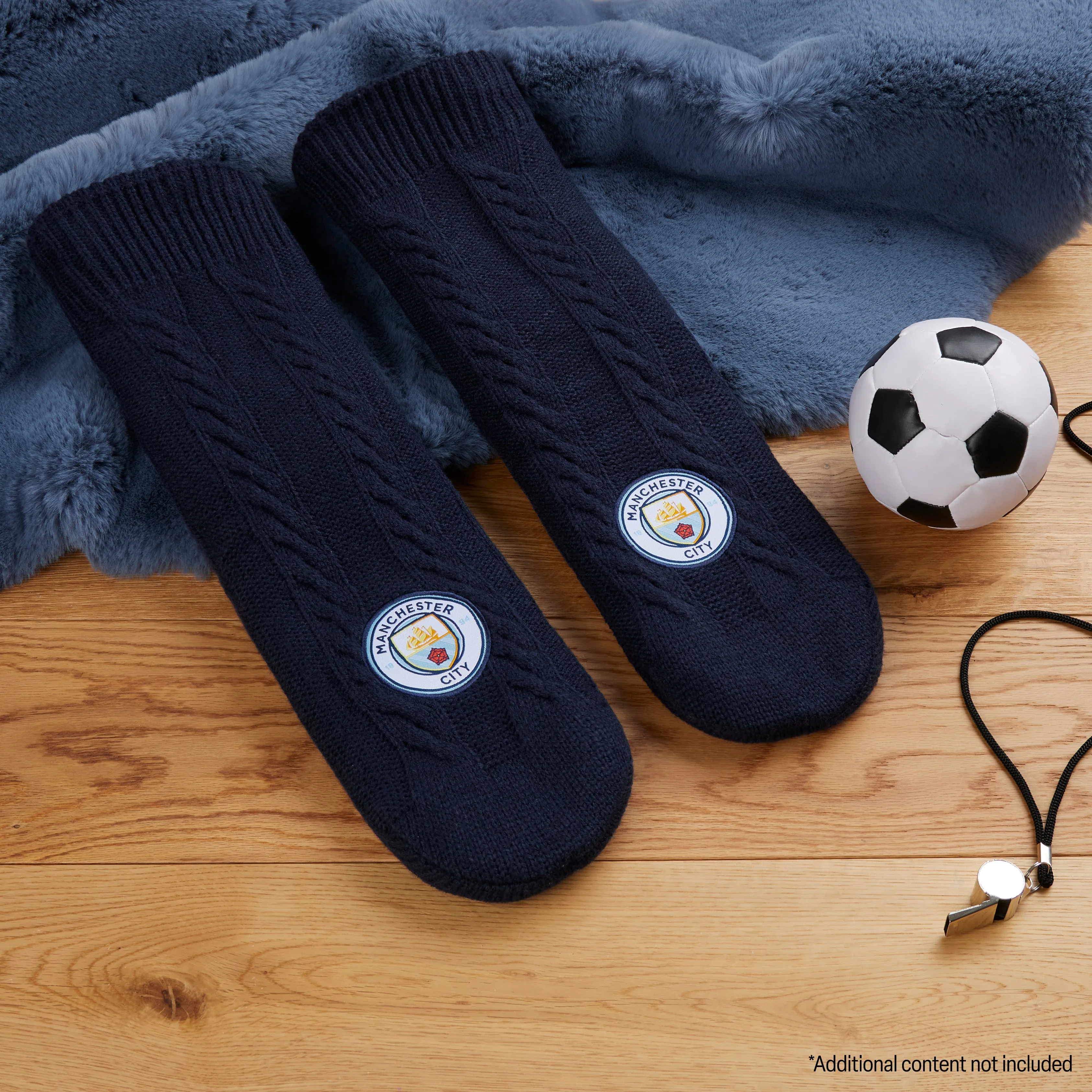 Manchester City FC Slipper Socks for Men and Teenagers