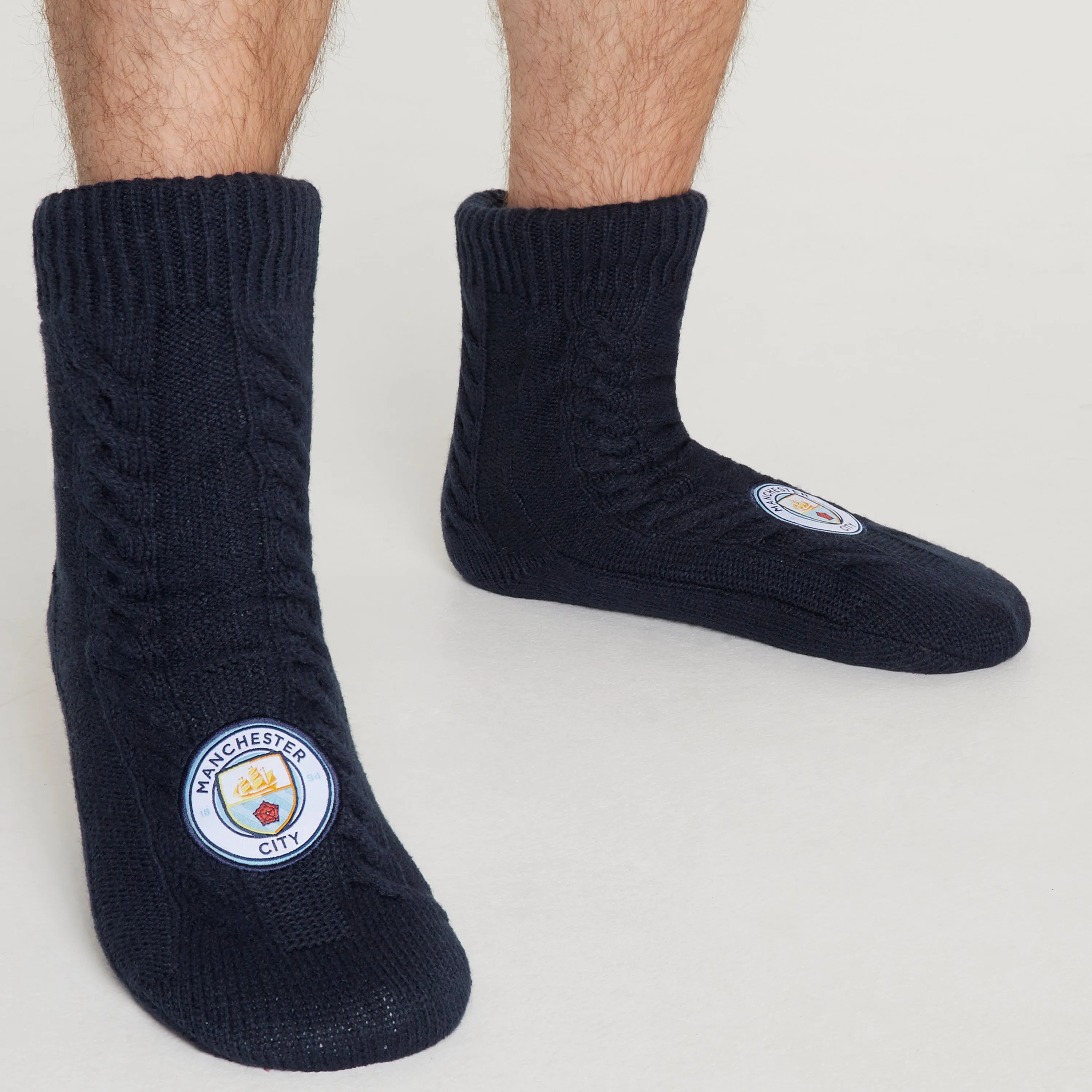 Manchester City FC Slipper Socks for Men and Teenagers