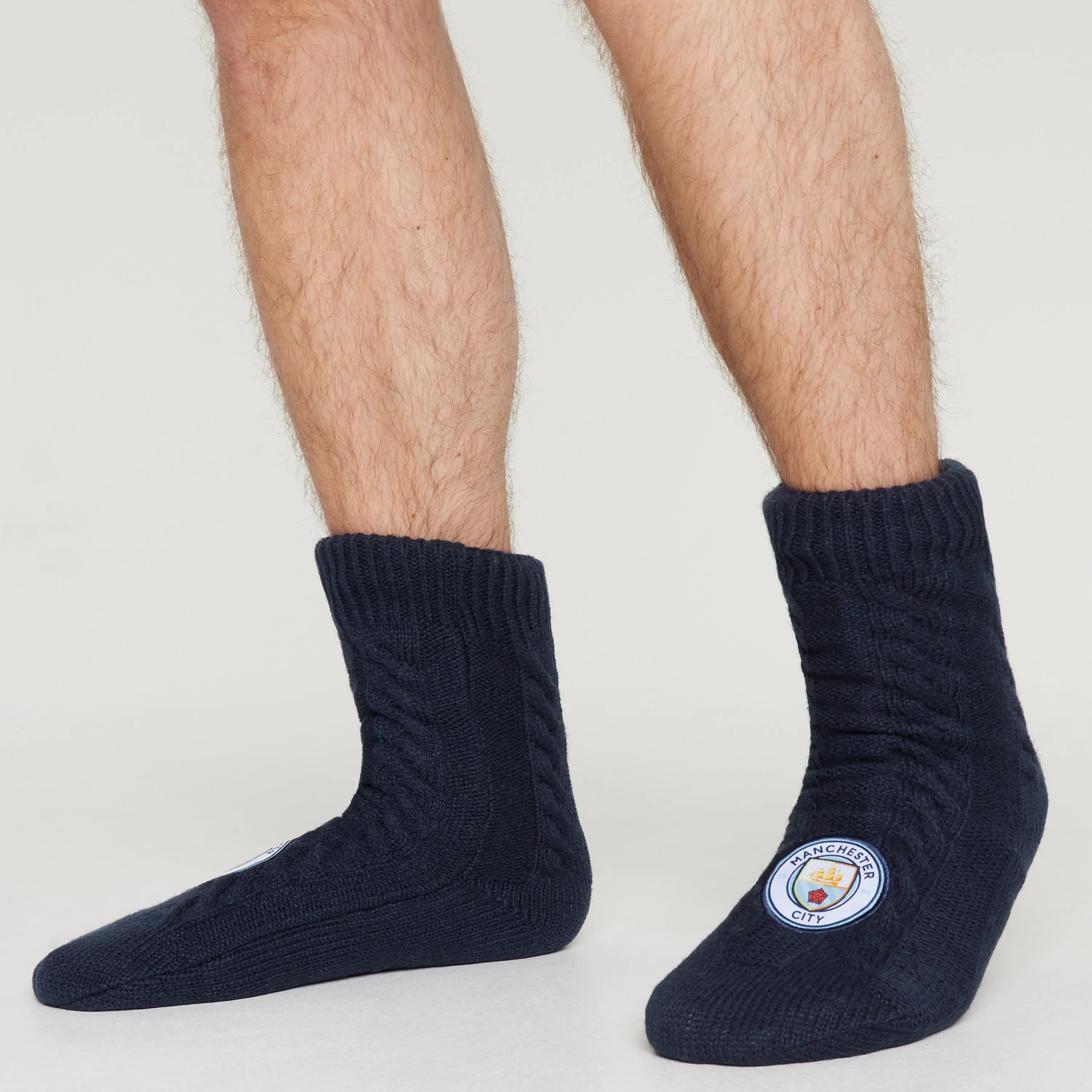 Manchester City FC Slipper Socks for Men and Teenagers