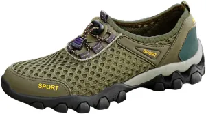 Men Summer Mesh Breathable Hiking Shoes Comfortable Walking Shoes Outdoor Travel Shoes Sneaker Rack for Men Bedroom Men Shoes