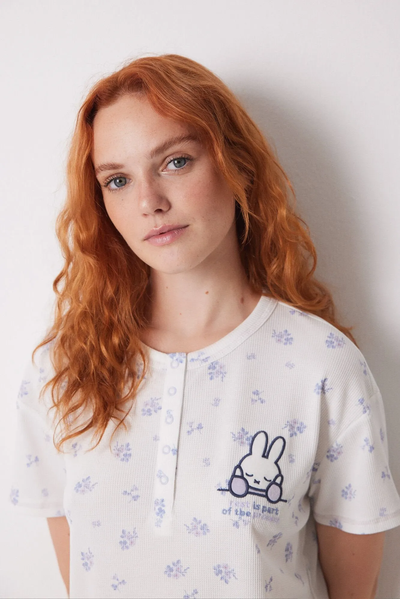 Miffy waffle short sleeve pyjamas
