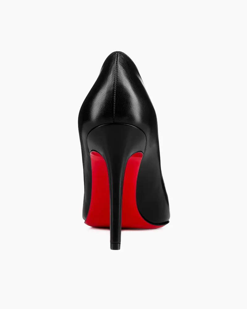 Pigalle Red - 100mm Pumps - Chic Stylish Elegance Pointed Stiletto Heels