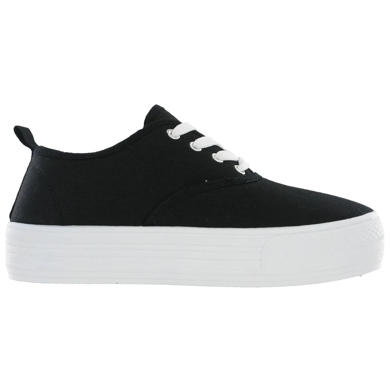 Platform Canvas Pumps