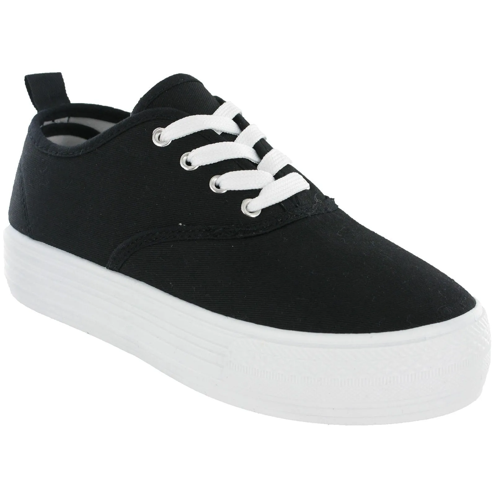 Platform Canvas Pumps