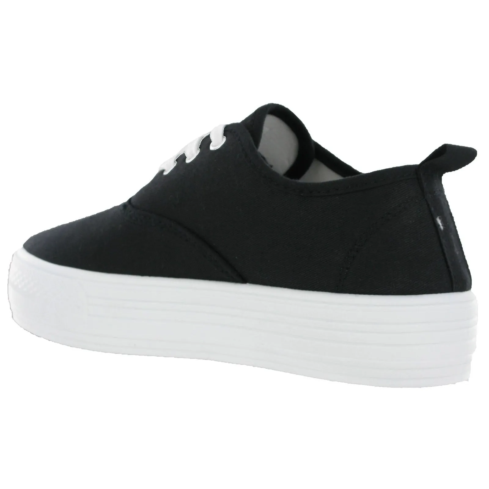 Platform Canvas Pumps