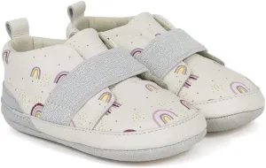 Robeez Baby Girls First Kicks, Millie Ivory Leather, 0-3 Months