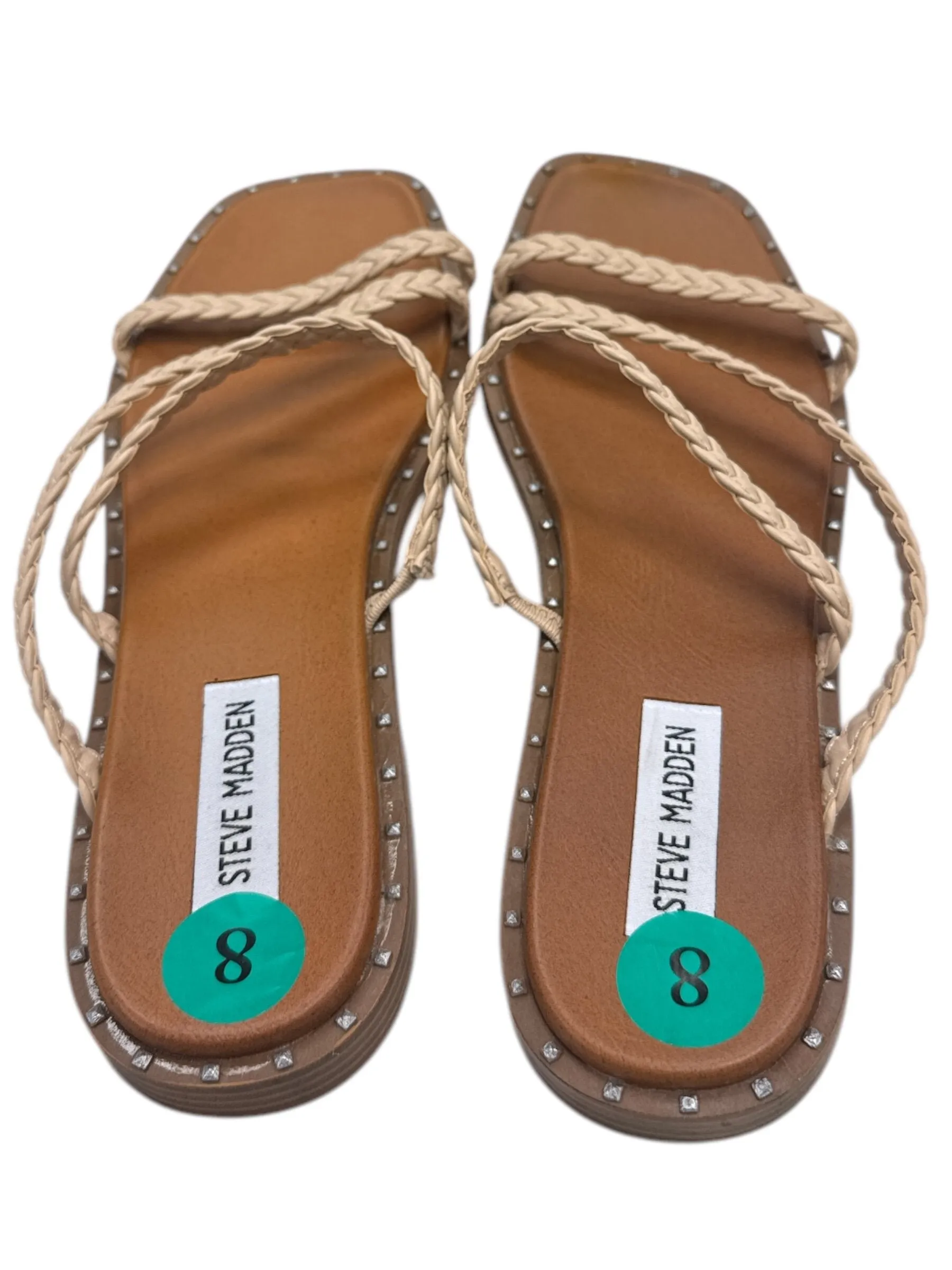 Sandals Flats By Steve Madden In Tan, Size: 8