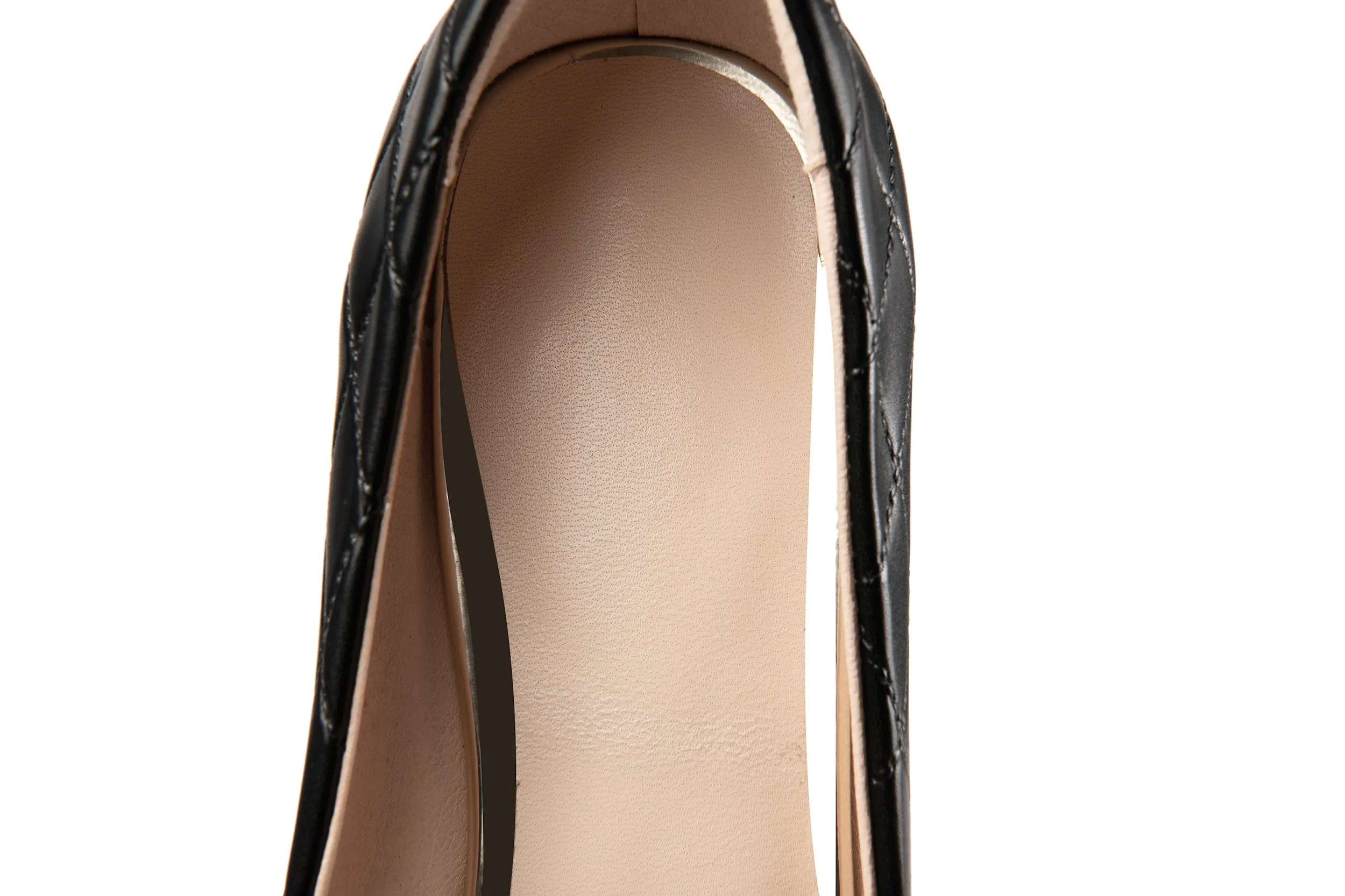 TinaCus Pointed Toe Women's Genuine Leather Handmade Slip On Pumps