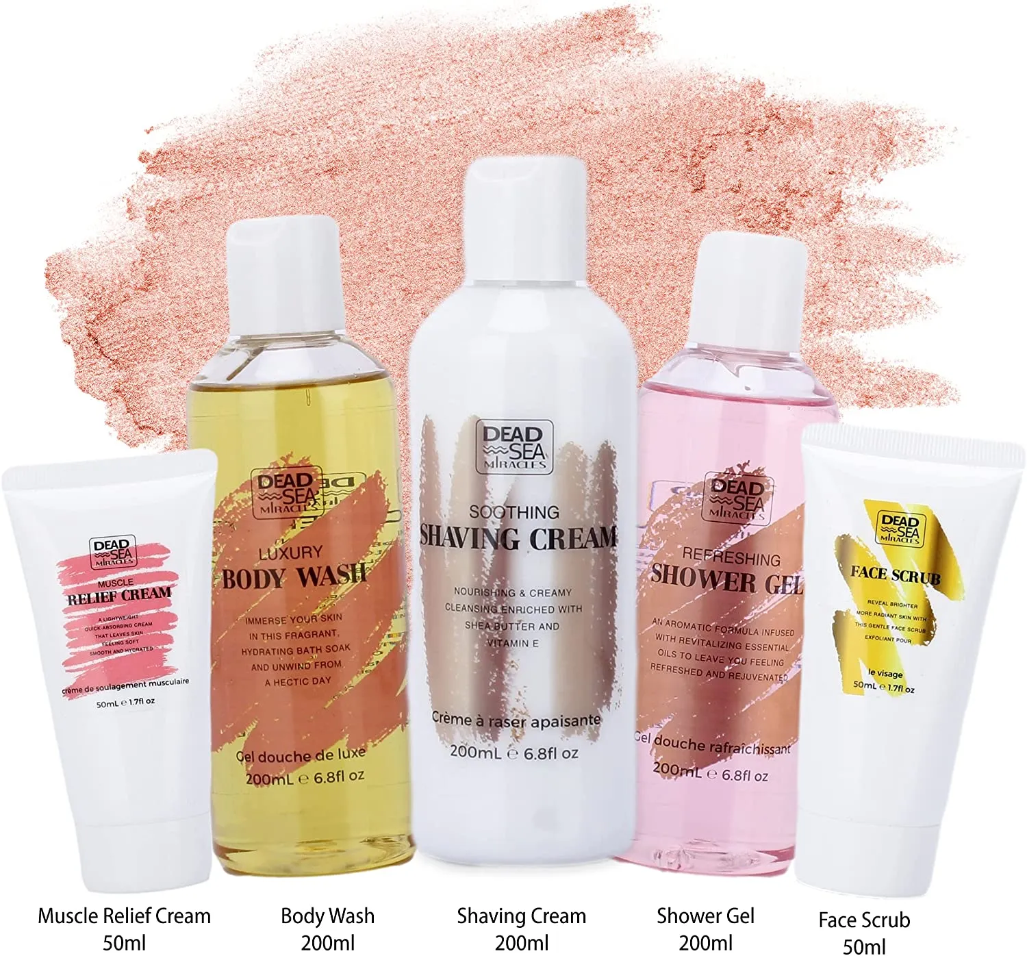 Ultimate Bath & Body 9-Piece Gift Set Lavender Spa Bath Basket by Dead Sea Miracles