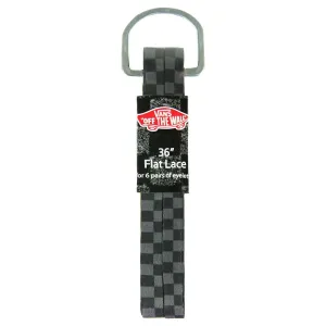 Vans Off The Wall 36" Checkered Black Flat Laces